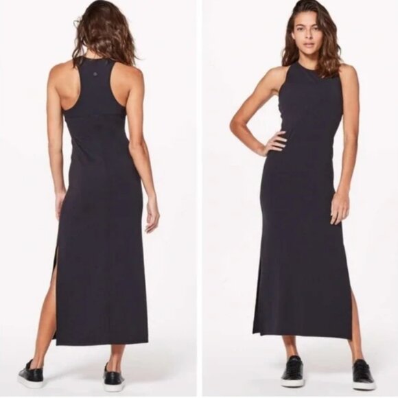 Lululemon Black Razorback Maxi Dress Size 4 - Picture 1 of 3